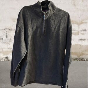 Orvis Men's Charcoal Zip-Up Pullover Size XL